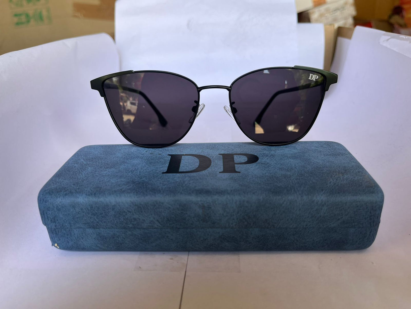 DP Noir Edge Cat-Eye Sunglasses