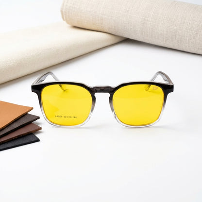 HEXO Gray Gradient 3-in-1 Magnetic Clip-On Eyeglasses