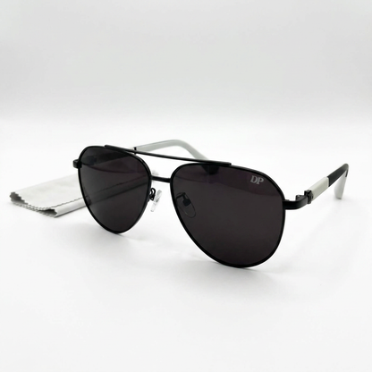 DP Classic Aviator Sunglasses – Matte Black