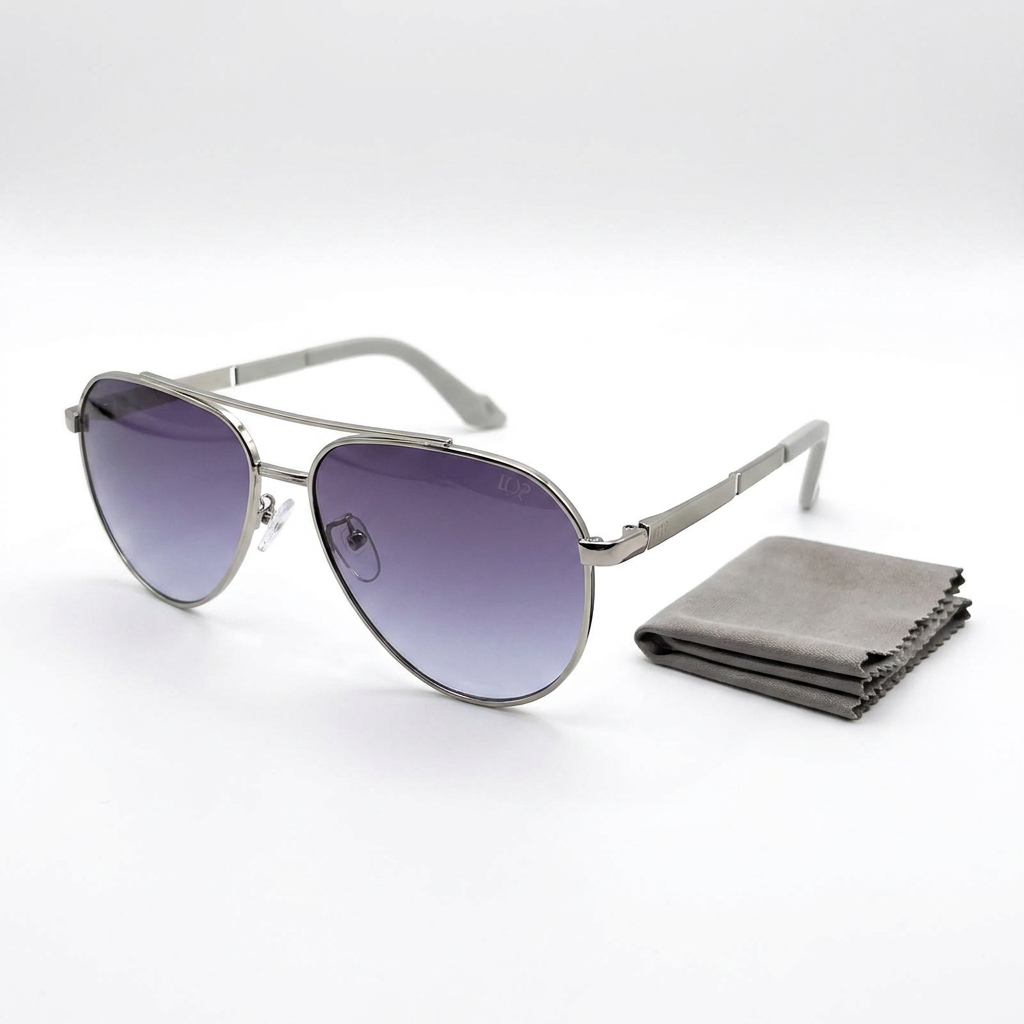 DP Dada Dot Com | Aviator Sunglasses – Blue Gradient Lens