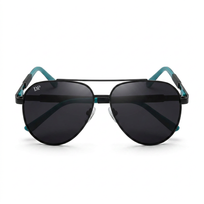 DP Classic Aviator Sunglasses | Black Lens