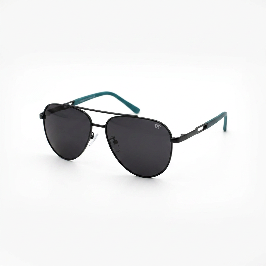 DP Classic Aviator Sunglasses | Black Lens