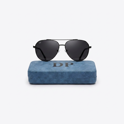 DP Classic Aviator Sunglasses | Black Lens