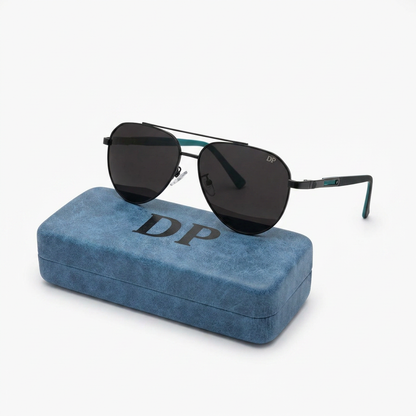 DP Classic Aviator Sunglasses | Black Lens