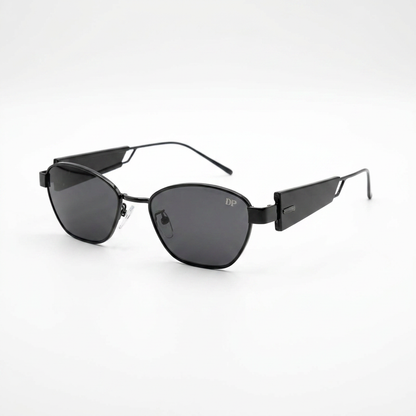 Urban Geo - Dark Jet Black Angular — Unisex Sunglasses
