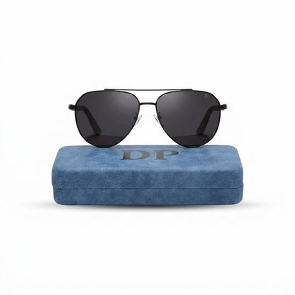 DP Classic Aviator Sunglasses – Matte Black